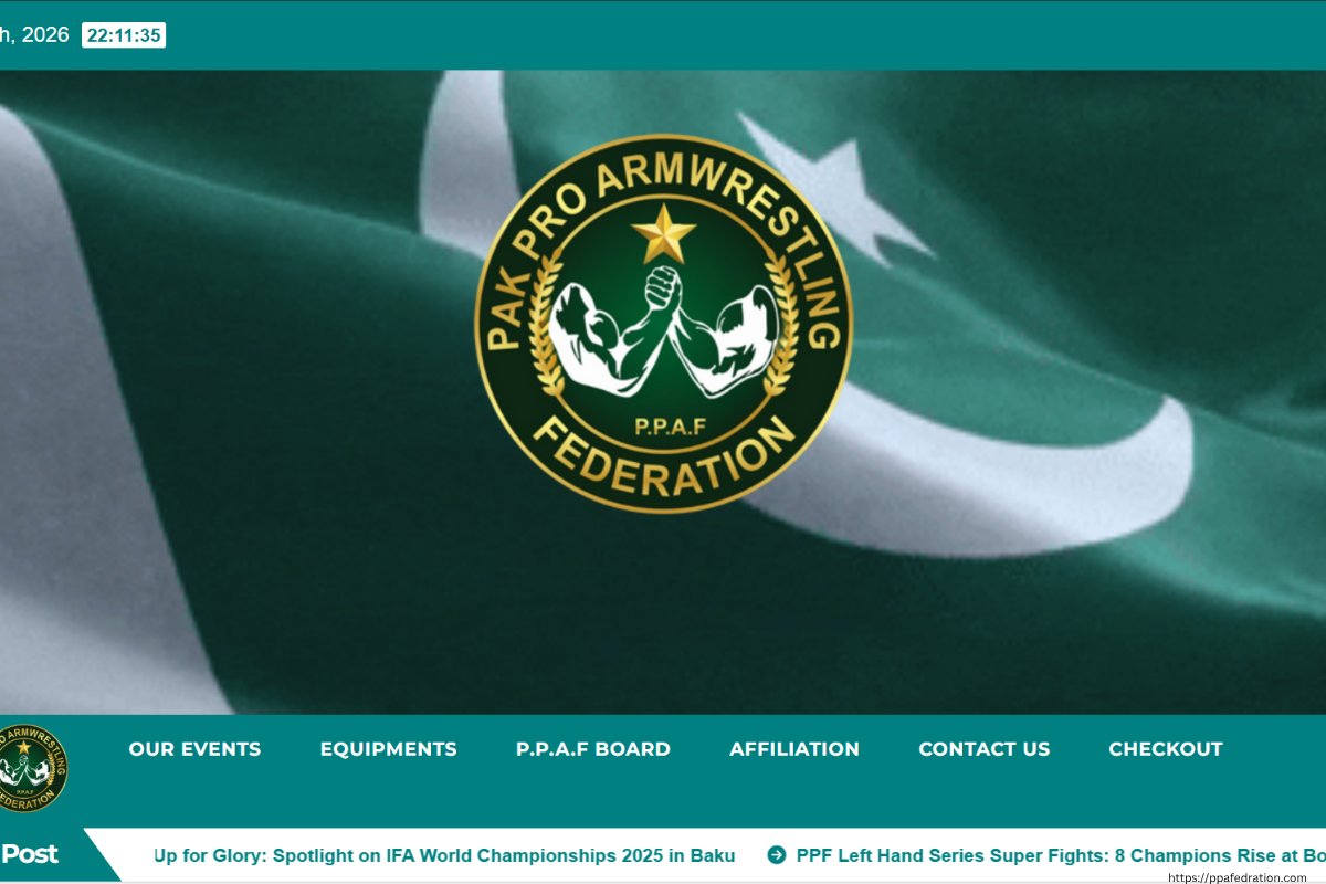 PPAF – PAK PRO ARM WRESTLING FEDERATION
